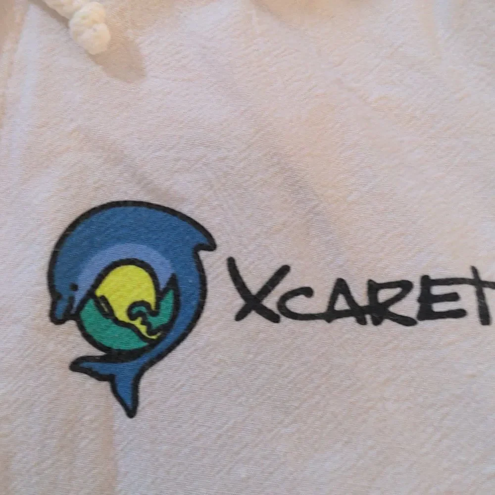 Xcaret Mexico white vintage jacket‎ size small